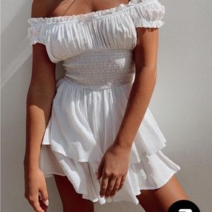 White princess polly romper size 4